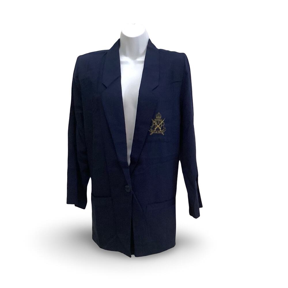 Vintage Francine Browner Rumours Gold Patch Blazer